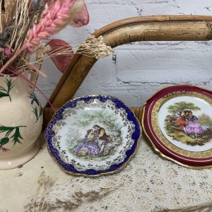 Duo petites coupelles assiettes miniatures porcelaine Limoges