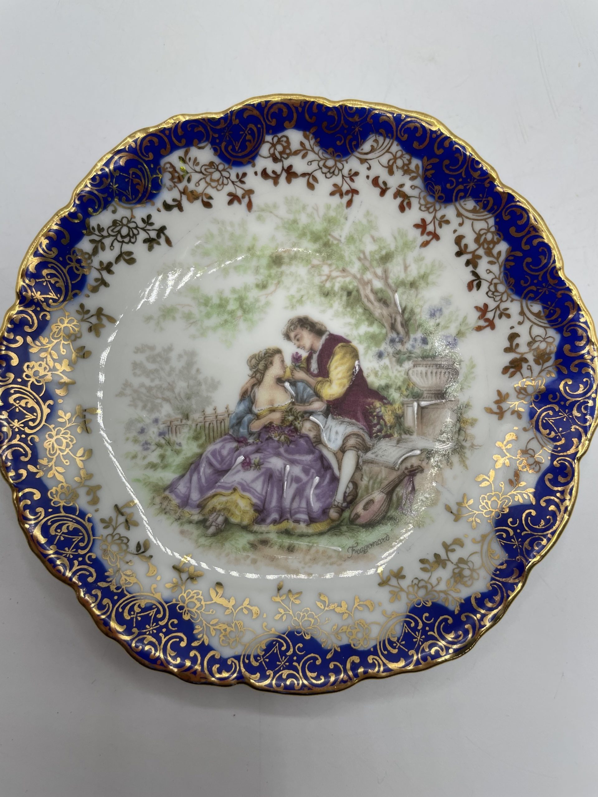 Duo petites coupelles assiettes miniatures porcelaine Limoges – Image 5