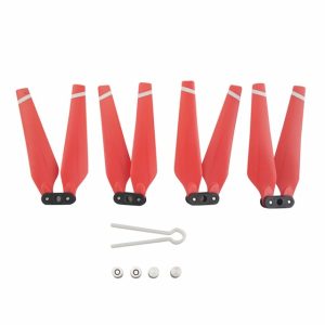 4 Hélices Piables 2CW & 2CCW pour Hubsan H501S & MJX B2W B2C – ROUGE