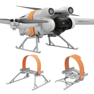 Réhausseur Train d’Atterrissage Pliable avec Sangle Silicone pour drones DJI Mini 3 / Mini 3 Pro