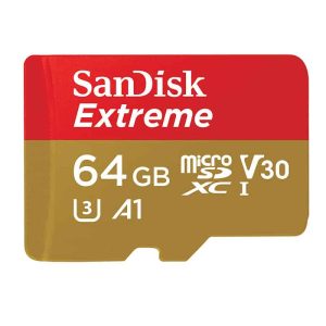 Carte microSD SanDisk Extreme 64Go + Adaptateur SD