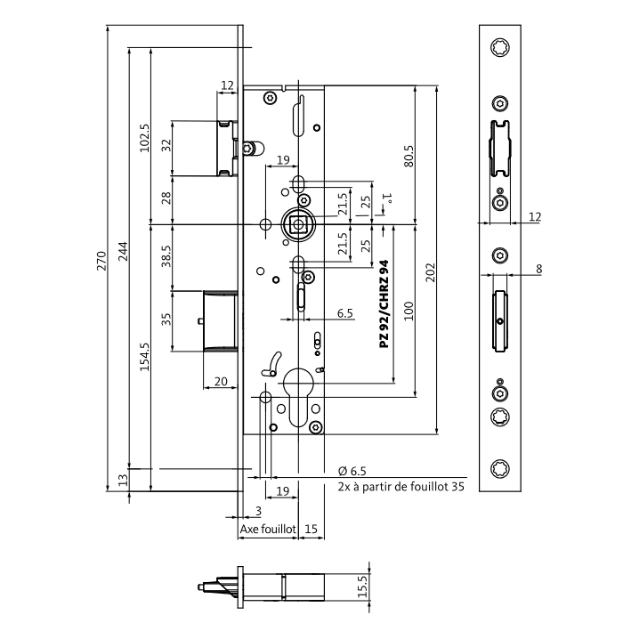 Serrure antipanique BKS B-1821 – Image 2