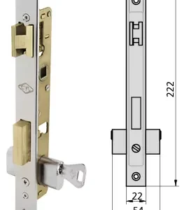 Serrure CVL 1963 pour portail cylindre ovale
