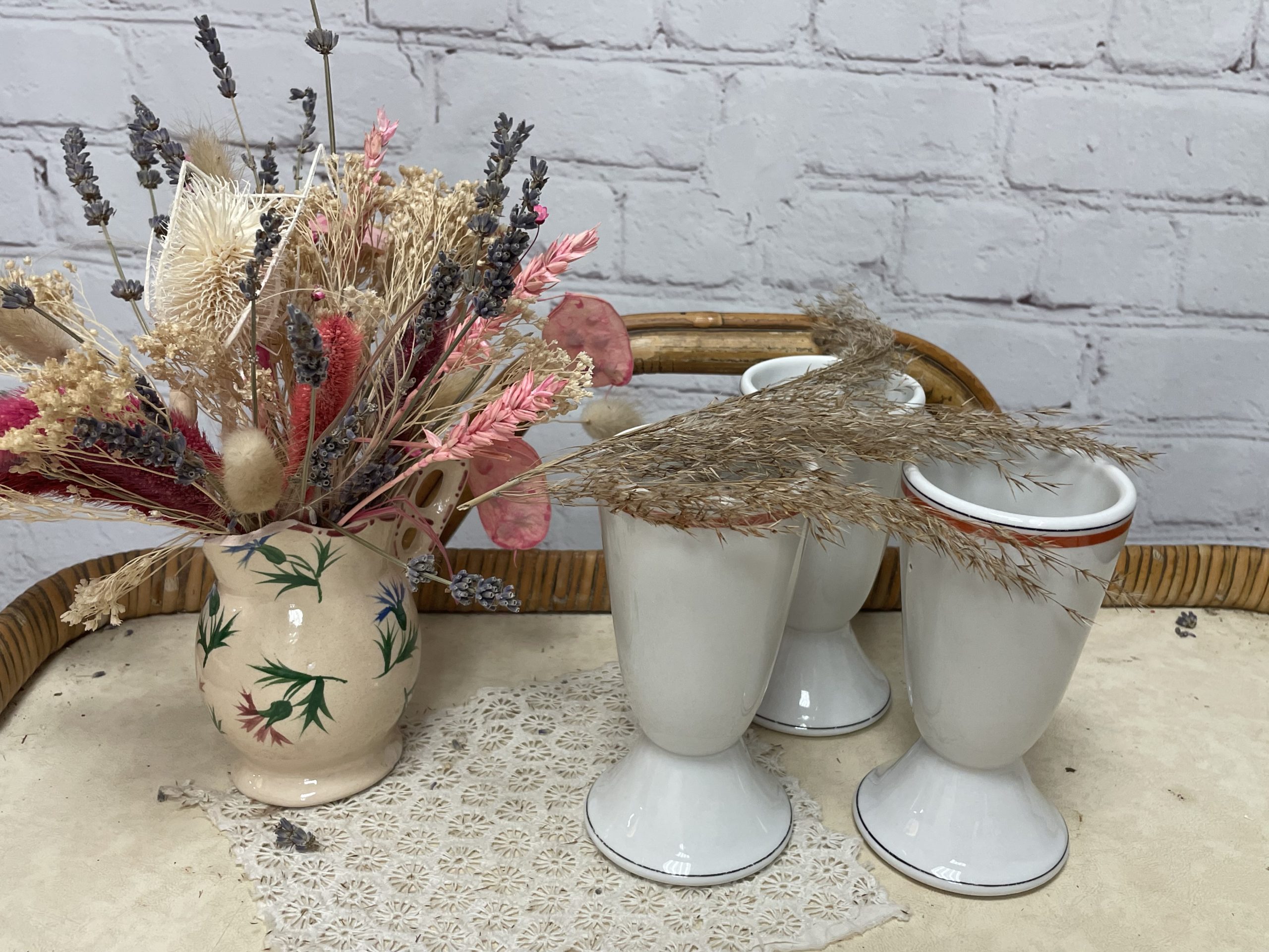 Trio mazagrans vintage