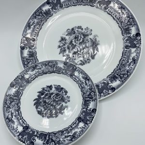 Service frise noire 5 pièces