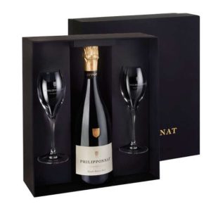 Champagne Philipponnat – Coffret Royale RĂ©serve Brut & 2 flĂ»tes – AOP