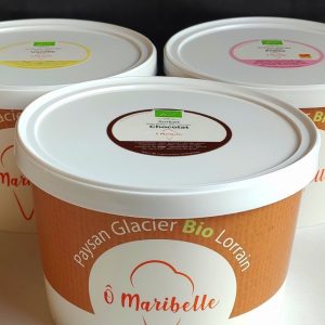 Lot de 3 glaces 1 litre