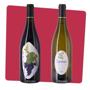Coffret Cailloux Paradis : Pinot Noir 2022 & Racines Blanc 2020 liquidation
