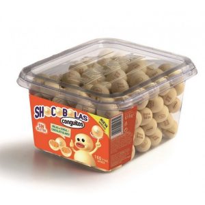 Bocal de chocolat blanc Shocobolas 160u.