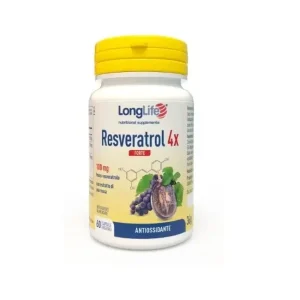 Longlife Resveratrol Forte 4x 60 Capsule integratore antiossidante