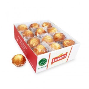 Lozano Boîte de 2,1 kg de muffins sans sucre au maltitol.