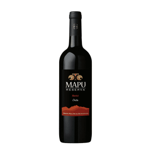 BPHR – Mapu – Reserva Merlot rojo Chile 2016 – 0.75L , Alc: 13% spécial
