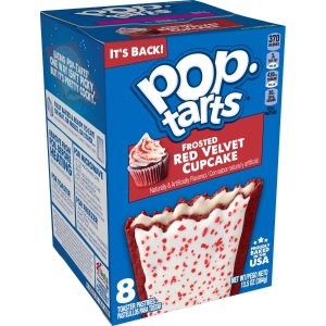 Pop Tart Frosted Red Velvet Cupcake, biscuits fourrés à la crème goût red velvet de 384g (5x48g)