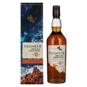 Talisker 10 Years Old Single Malt Whisky 45,8% Vol. 0,7l en boîte cadeau