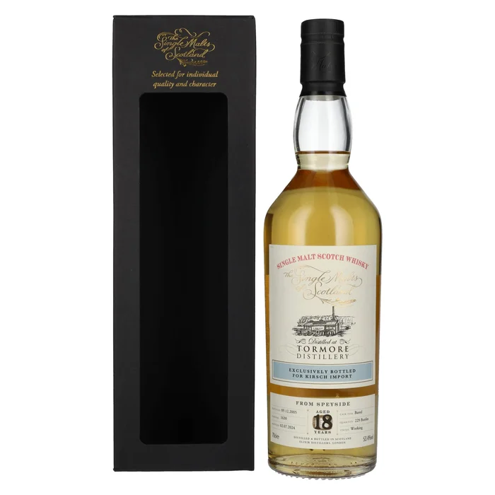 Tormore 18 Years Old KIRSCH IMPORT Speyside Single Malt 2005 53,4% Vol. 0,7l en boîte cadeau